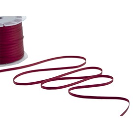 Furlanis Burgundy Italian Woven Double Satin Ribbon 3mm x 50m