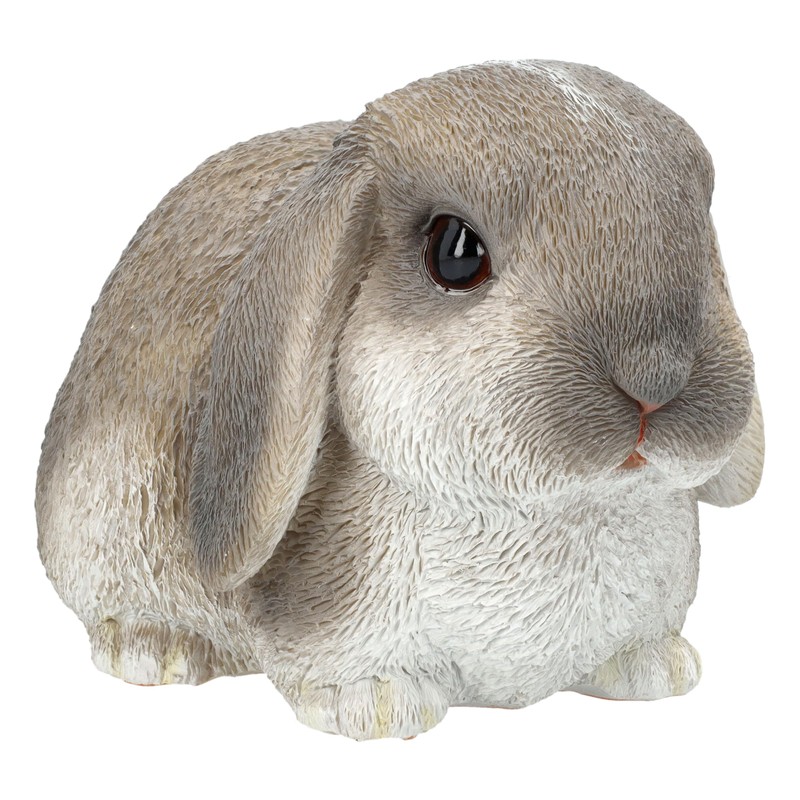 Figuren Shop GmbH Garden Figure Rabbit Grey - Weatherproof &
