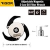 RIGOR 23026 Adjustable Oil Filter Wrench, 3-Jaw Adjustable Magnetic Oil