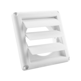 Louvered Outside Dryer Vent Covers for 4 in Pipe, Soffit Vents Exterior Covers (6 in X 6 in), Exterior Wall Vent Cover for Bathroom Exhaust Vent, Office & Home