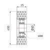 ZAB/S Polyurethane Wheels Rollers – Polyamide with Ball Bearings Plastic