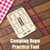 Rope for Knot Tying Practice, Knot Training Board Kit with