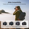 K&F Concept LP-E10 Battery 3-Pack and Upgraded LCD Charger Compatible