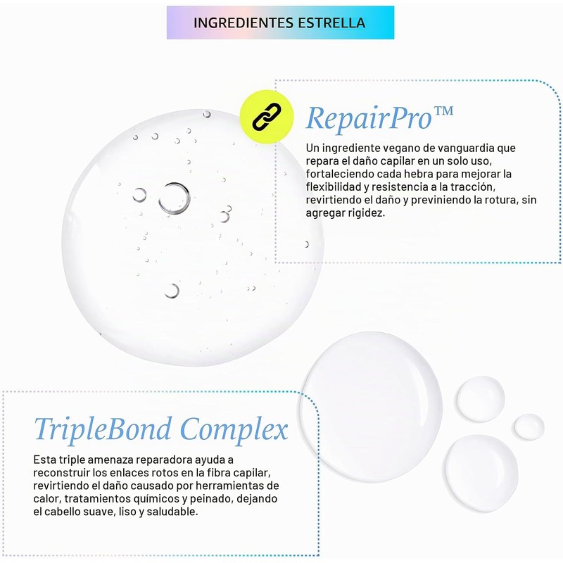 HASK, Mascarilla Reparadora Bond Building, Fortalece e Hidrata con TripleBond