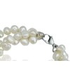 Anthony Vincent Pulsera 3 Hilos Perlas Naturales. 19 cm Color