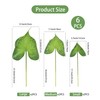 DuHouse Artificial Tropical Leaves with Long Stem–6 Pcs Real Touch