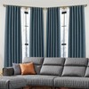 Mayrhyme Antique Bronze Double Corner Window Curtain Rods with Aluminum