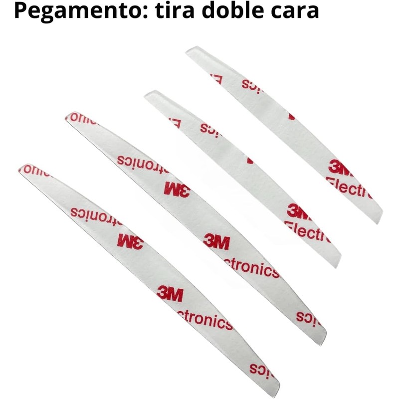 Wzenclave Protectores de Bordes de Puertas de Auto, 4 Piezas,