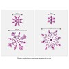 CraftStar Small Snowflake Stencil Set - 4 Reuseable Snowflake Craft