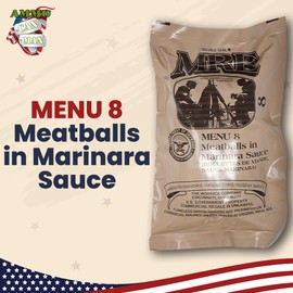 Meals Ready to Eat Surplus (Pack of 4) - MRE Emergency Food Rations w/Assorted Flavors for Camping, Survival & More - 2015 Package date or Newer