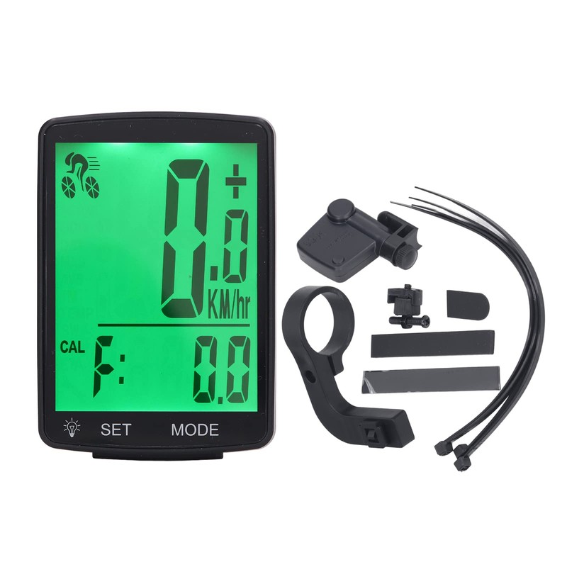 Bike Computer, 2.8in Backlight LCD Screen Display Wireless Bicycle Speedometer