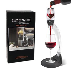 Wine Purifier with 5 Selective Sulfite Filters: Remove Sulfites and Histamines, Restore Taste, Aerate purified wine - Home gatherings business dinners holiday celebrations Exquisite Gifts