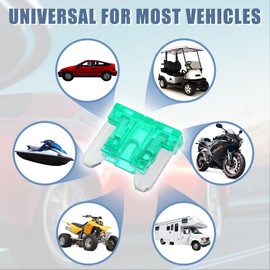 X AUTOHAUX 30pcs Low Profile Mini Car Blade Style Fuses 30A for Automotive