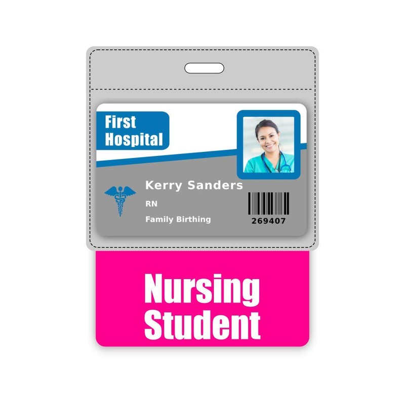 Nursing Student Badge Buddy Horizontal w/Height & Weight Conversion Charts