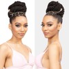 Janet Collection Ponytail Remy Illusion Braid Pony Tampa 26" (Dark