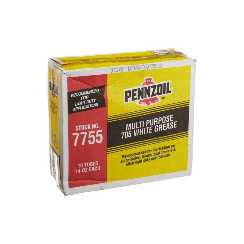 Pennzoil (7755-10PK) Multi-Purpose 705 White Grease Tube - 14 oz.,