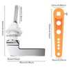 GIONAR Toilet Flush Handle Replacement, Universal Alloy Toilet Flush Lever,