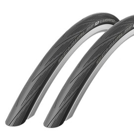 Schwalbe Lugano 700 x 23c Road Bike Tyres 2016 - Black (Pair)