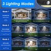 368 LED Solar Lights Outdoor Motion Sensor, Solar Fence With