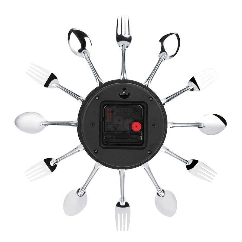 Stainless Steel Cutlery Clock Knife and Fork Spoon Wall Clock