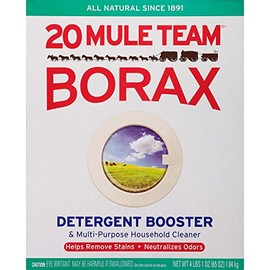 Borax 20 Mule Team Detergent Booster & Multi-Purpose Household Cleaner Box, 65 ounce