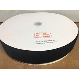 2" Magic Black Tape with Glue Stick, Loop ONLY,25 Yards =75 Ft per roll. UPC900108
