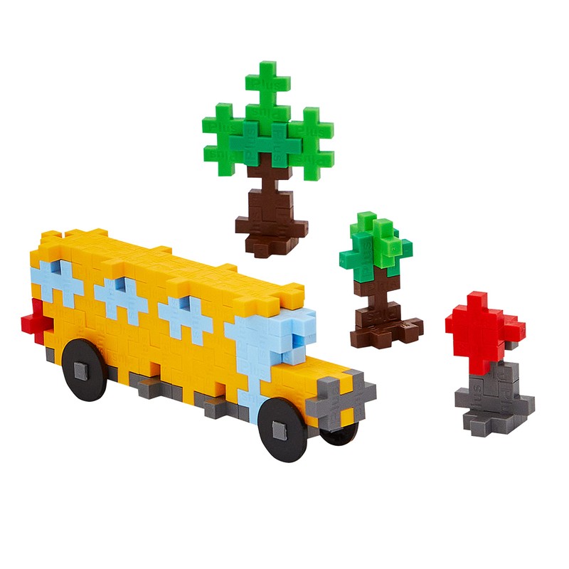 PLUS PLUS Vehicle Building Block Kit, 3D Puzzle Stem Toy