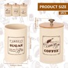UKQRRTC 3 Pack Metal Coffee Sugar Tea Canister Set, Large