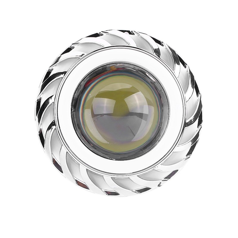 Motorcycle LED Headlight Projector Lens Dual Angel Devil Eye Head