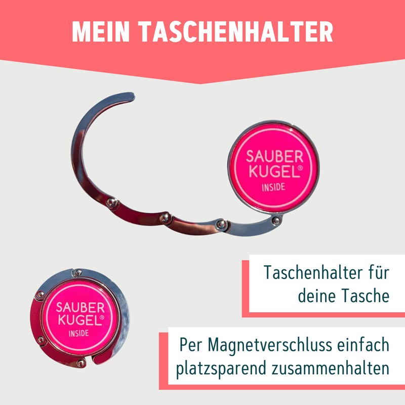 Sauberkugel Smart Bag Holder - Compact, Practical & Anti-Theft -