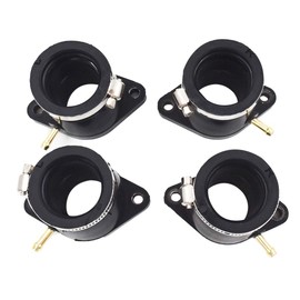 WFLNHB Carburetor Intake Boot Joint Carb Holder with Hose Clamps Replacement for Yamaha XJ650 XJ750 Maxim Seca, 4-Pack