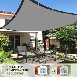 BXAEYIPOR Sun Protection, 85% Shading Rate, UV-Resistant, Awning with Edging with Eyelets, Easy Hanging, Shade Net for Car, Garden, Greenhouse, Camping