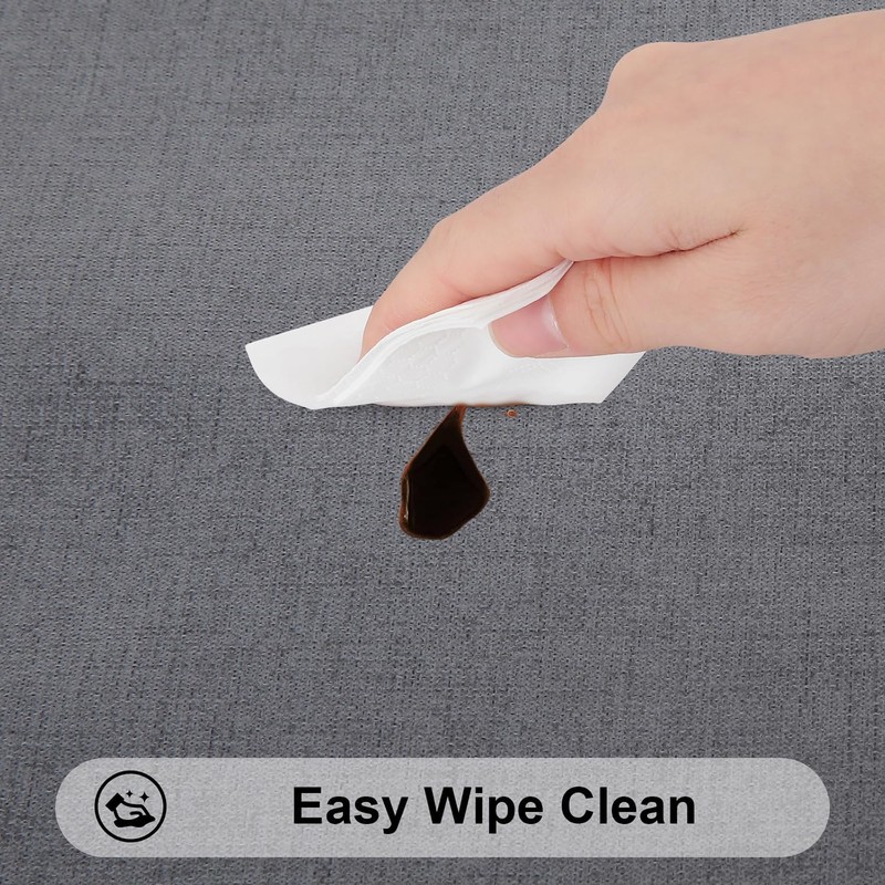 smiry Rectangular Table Cloth Wipe Clean 140x200 cm, Wipeable Water