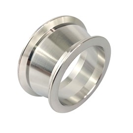 Elifecenter 2.5" to 3" Exhaust Flange Adapter,Turbo Exhaust V-band Adaptor Flange CNC(2-1/2"ID to 3"ID)