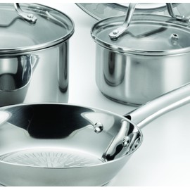 T-fal Performa Stainless Steel Sauce Pan with Lid 3 Quart, Induction Compatible, Oven Broiler Safe 500F, Multipurpose Handy Saucepan, Kitchen Small Pot, Pots and Pans, Cookware, Dishwasher Safe Silver