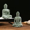 RemeeHi Stone Buddha Statue Decoration for Praying Good Luck Figurine