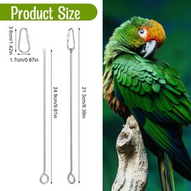 Nogeqi 3 Stück Edelstahl Futterhalter Wellensittich Spielzeug Wellensittich Zubehör Käfig, Papageienfutterkrippe Vogelspielzeug Für Wellensittiche Für Obst Obstspiess Papageien Hühner
