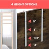 Over-The-Door Hooks (Heavy Duty) Metal for Thick Doors | Adjustable
