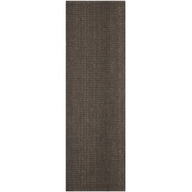 Safavieh Natural Fiber Collection NF447D Handmade Chunky Textured Premium Jute 0.75-inch Thick Runner, 2'6" x 10' , Brown