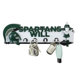 College Bronze Michigan State Spartans Key Rack, Grill Gear Holder Wall Decor