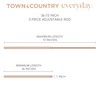 TOWN & COUNTRY EVERYDAY Modern Rounded Cap Single Indoor Curtain
