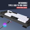 Attoe Wired Gaming Keyboard, RGB Backlit Wired Keyboard with Multiple