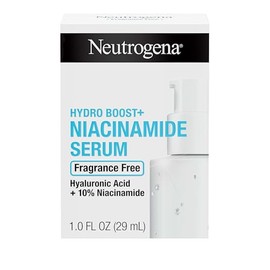 Neutrogena Hydro Boost + suero de niacinamida para cara con ácido hialurónico y vitamina B3, suero facial multiacción para hidratar y mejorar la tez d