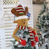 Christmas Tree Topper Reindeer Hugger Xmas Holiday Party Decoration Ornament