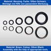 Eyelets and Washers Set, Inner Diameter 14 mm, 20 Pairs,