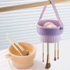 Purple 3 in 1 Makeup Brush Cleaning