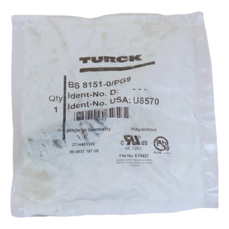 Bs 8151-0/pg9 Conector Para Sensor Turck