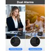 JALL Digital Alarm Clock, with Wooden Electronic LED Time Display,