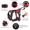 WINSEE Pet Harness Collar and Leash Set, All-in-one Reflective Dog