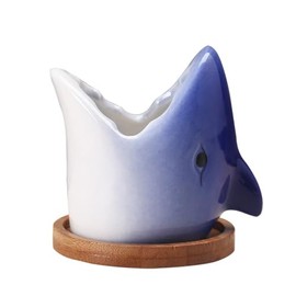 zaoalife Big Mouth Shark Planter Plant Pots,Shark Flower Pot,Cartoon Flower Pot,Mini Succulent Pots,Simple Animal Vase,Hydroponic Flower Holder